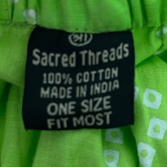 Sacred Threads Maxi Skirt Size OSFM Tiered Festival Boho Granola Girl Beachy - Picture 7 of 8